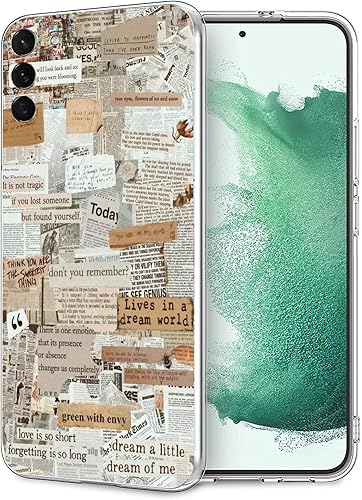 Kyppwh Funda de TPU suave para Samsung Galaxy S23 para Samsung Galaxy S23, estilo de vida retro, vintage, antiarañazos, a prueba de golpes, funda de