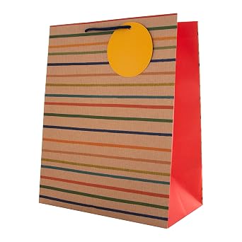 Hallmark Multi Occasion Gift and Bottle Bags Bundle - 1 Large and 1 Medium Gift Bag, with 1 Bottle Bag in 3 Contemporary Patterned Designs