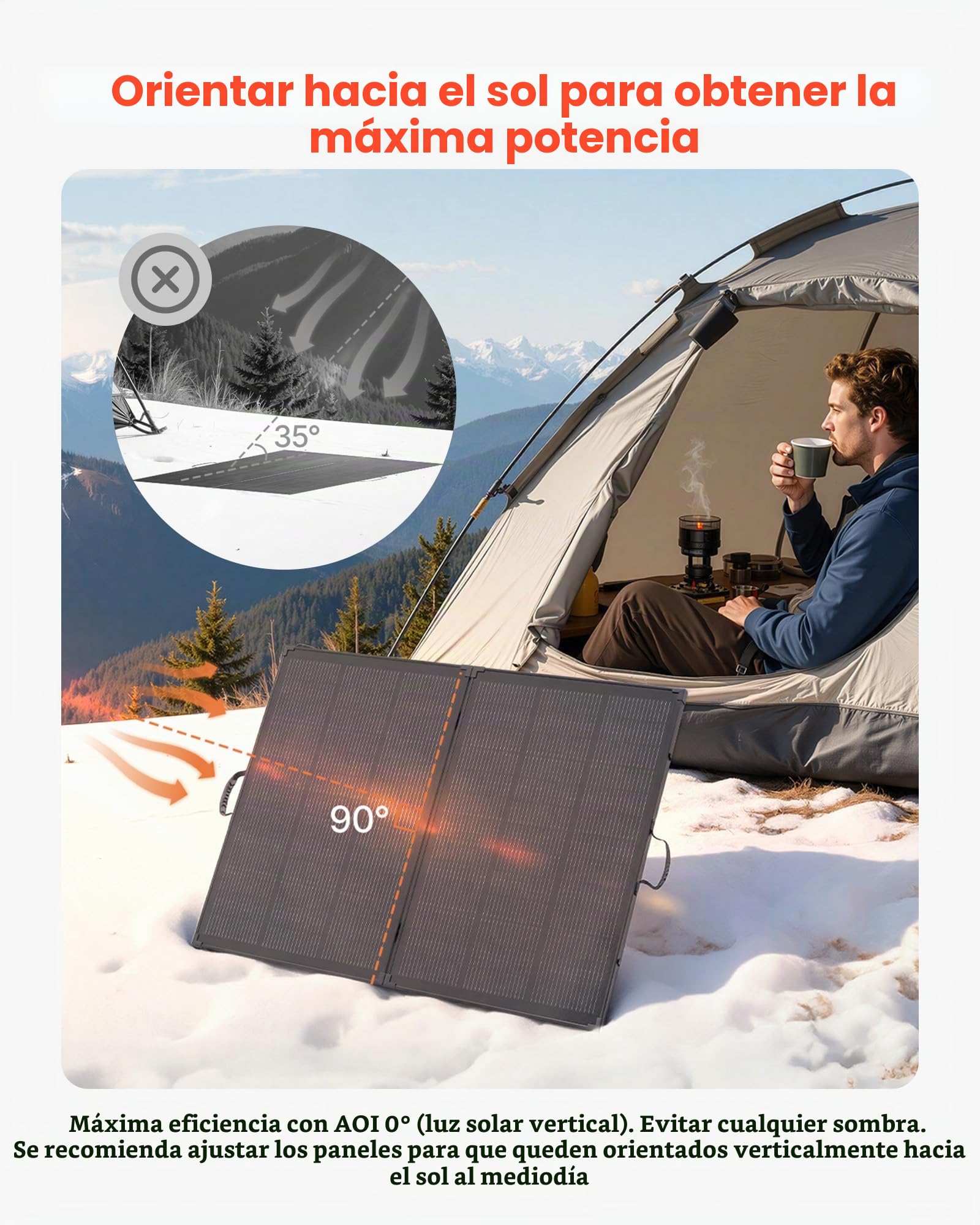 VEVOR Panel Solar Portátil 200W, Placa Fotovoltaica Plegable con Marco, Eficiencia hasta 23%, con Control y Salida MC4, IP67 Impermeable, Cargador Solar para Acampadas Autocaravanas Senderismo Viajes