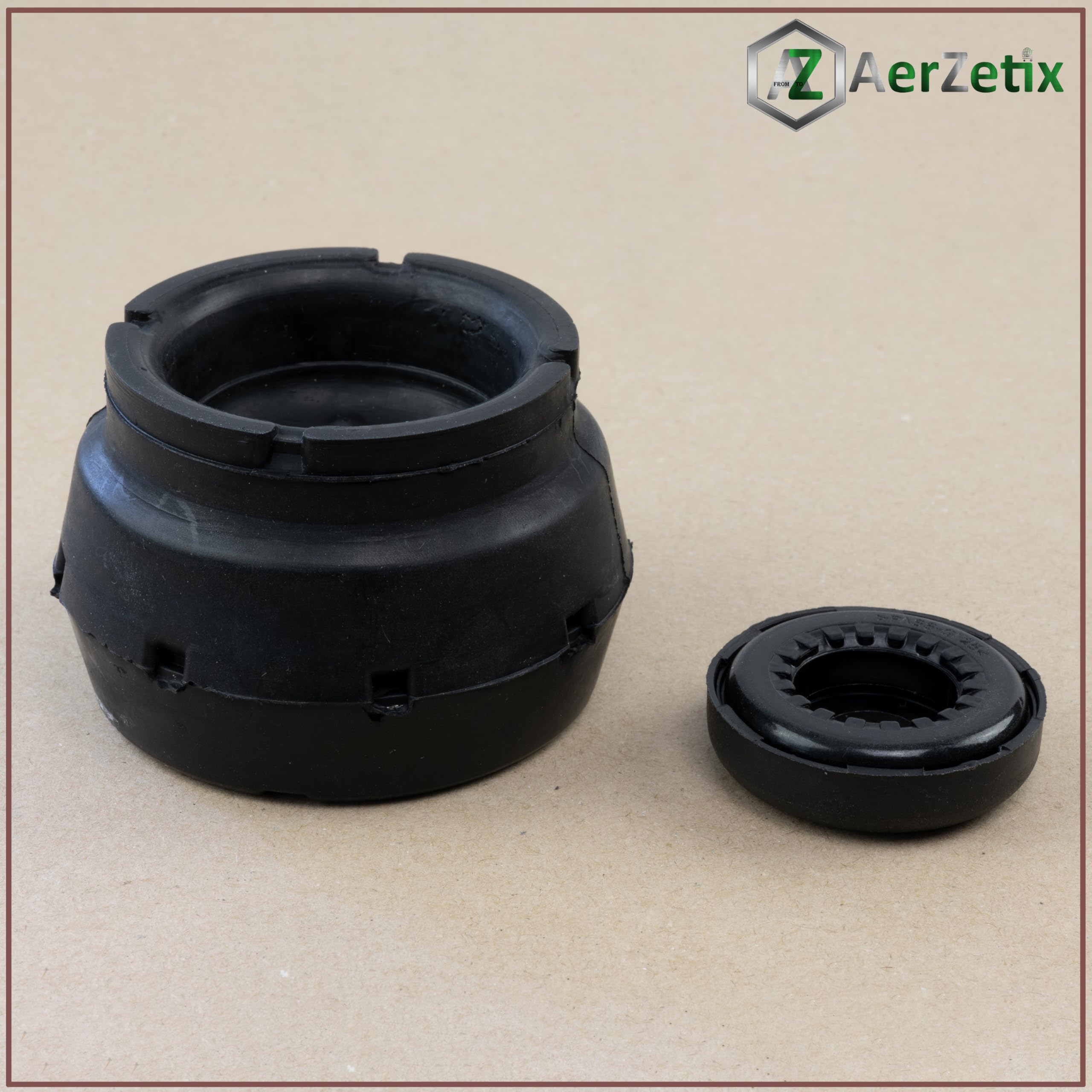 AERZETIX Coupelle d'amortisseur | côté de montage des deux côtés de l'essieu avant compatible avec OE 1J0412331C / 6R0412249 / 1J0 412 331 C / 6R0 412 249