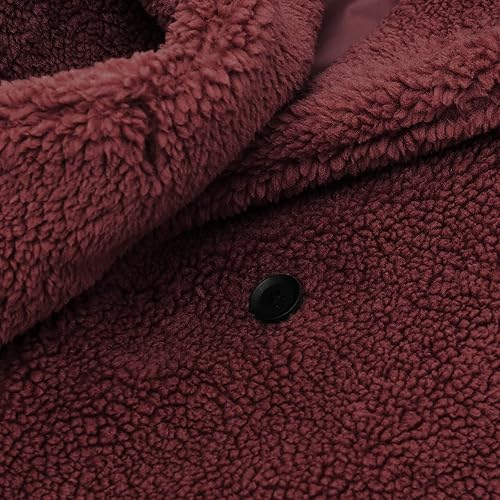 Miniatura 6 de Abrigo largo de peluche de piel sintética para bebés y niñas chaqueta de forro polar de invierno cálida para exteriores