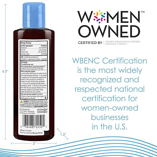 Miniatura 6 de True+Real Therapeutic Plus - Champú anticaspa de gel de alquitrán, fuerza original, 0.5% alquitrán de carbón, 4.4 onzas líquidas
