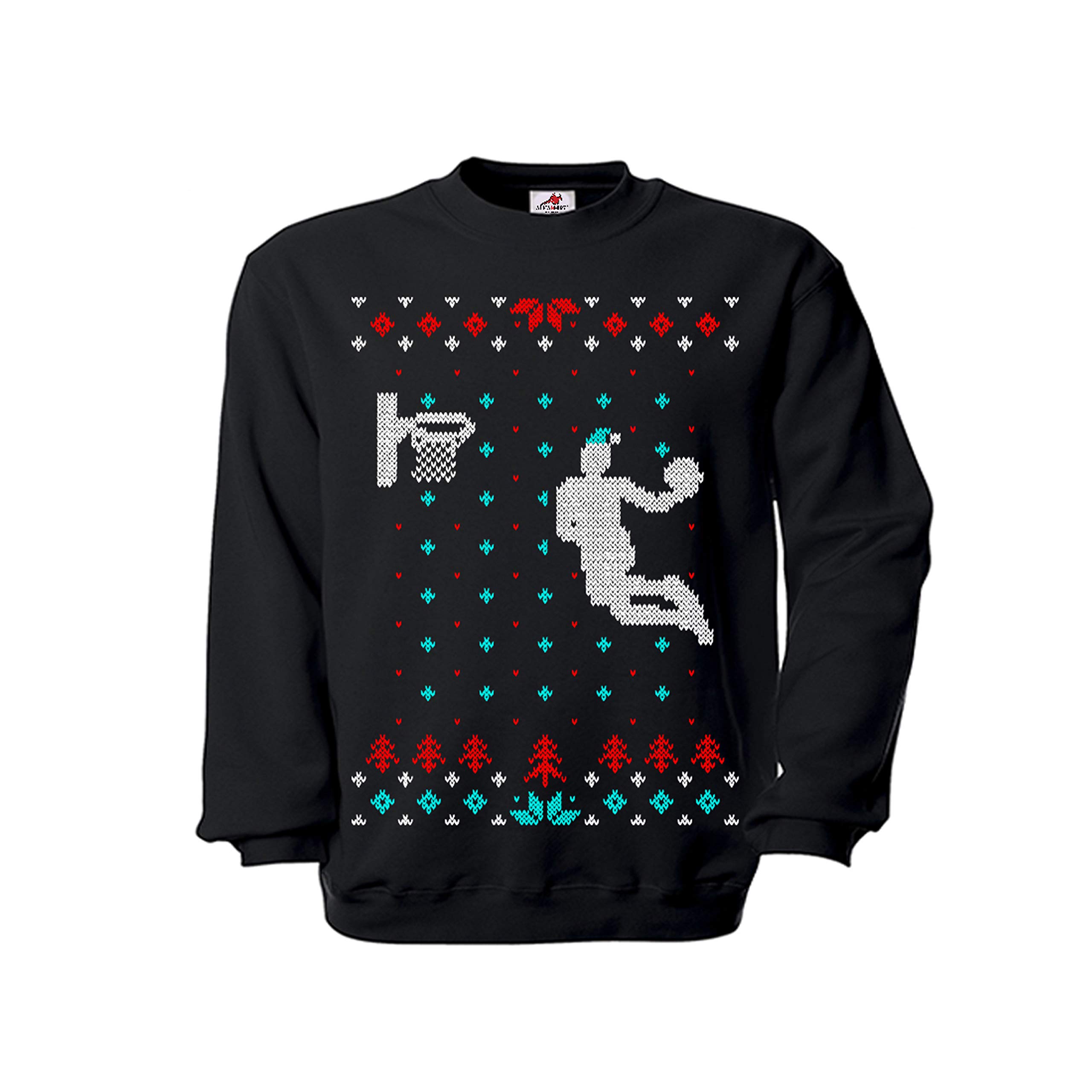 Pull sport hiver contre le froid pour basketteur flocons noir L - 3