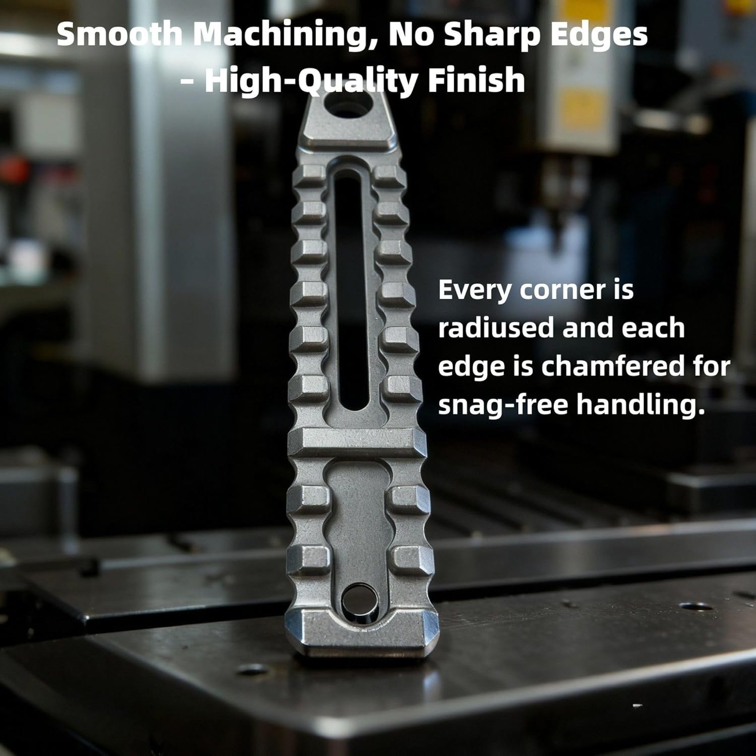 Improved Bipod Rail – 4.8 Inch 10-Slot Traditional Accessory Mounting Rail | 6061-T6 Aluminum | Durable & Stable Gear Connection | Smooth Edges, Includes Upgraded Screws and T-Nuts