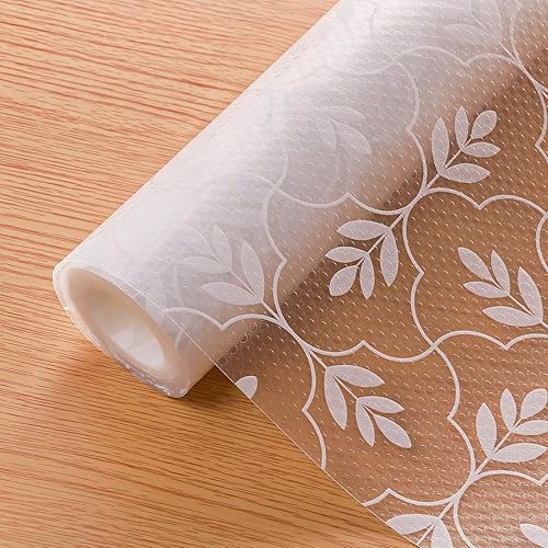 Cooyes Revestimiento de estantes, revestimientos de cajones, revestimientos de estantes para gabinetes de cocina, forro de gabinete no adhesivo,