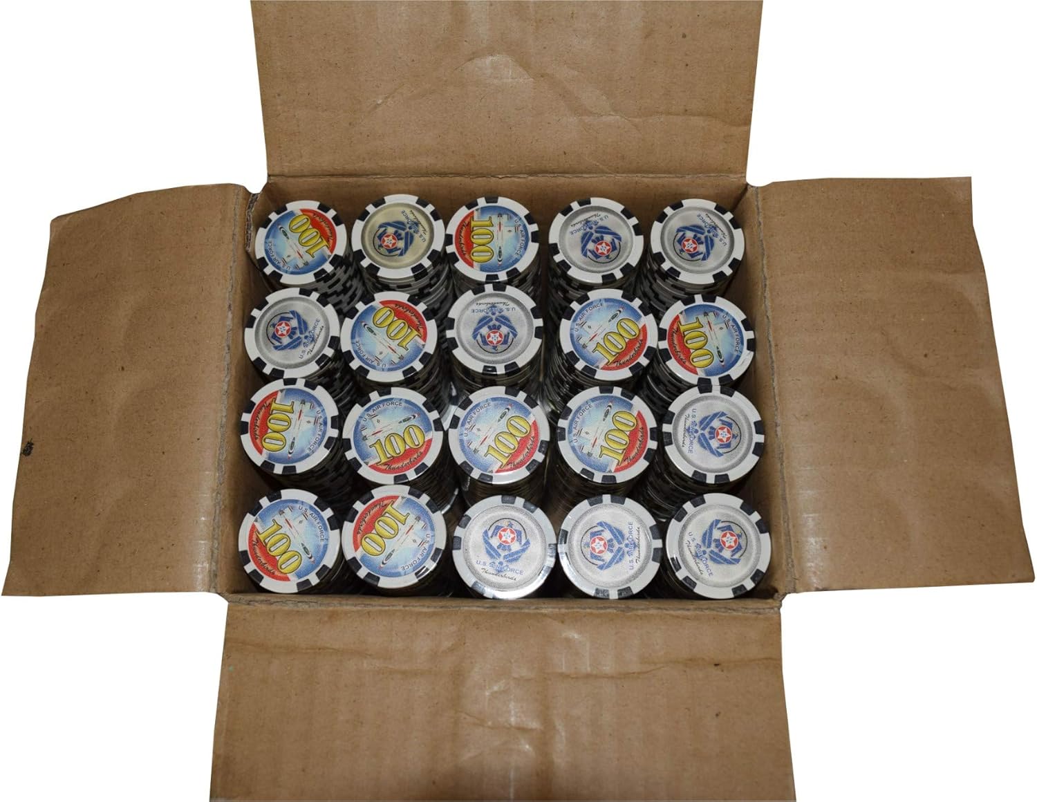 Poker Chips - (1000) $100 Thunderbird 11.5 g Clay Composite