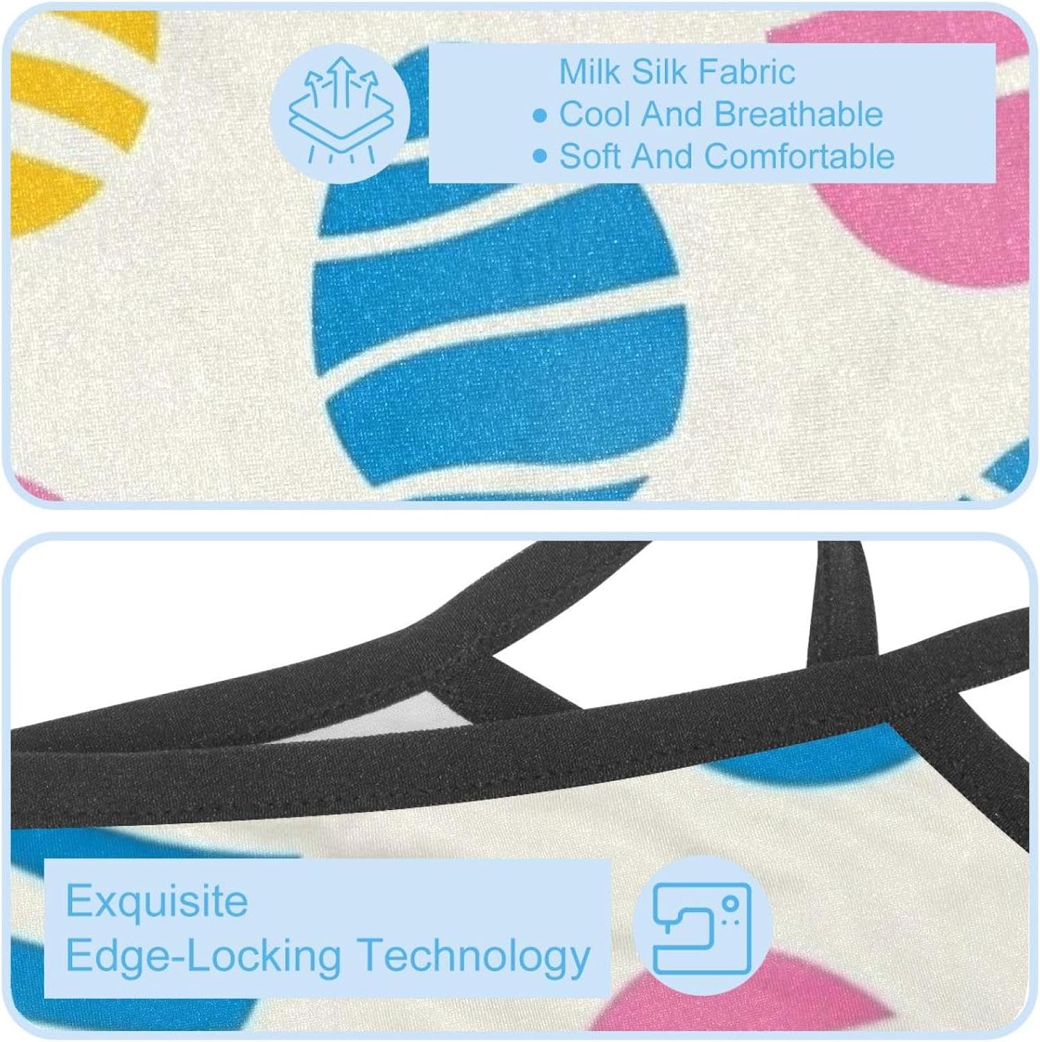 4 Pack Easter Eggs Flowers Neck Gaiter Face Cover Scarffor Skiing Fishing Hiking Cycling
