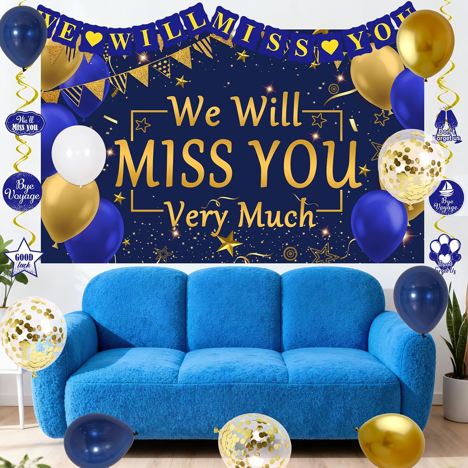 We Will Miss You Decorations for Coworkers, Farewell Decorations Party