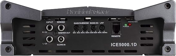 Precision Power ICE5000.1D Black Ice Series 5000W Class D Monoblock Amp