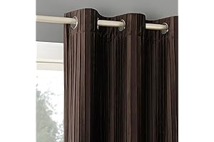 Sun Zero Scarlett Chocolate Brown Blackout Curtains