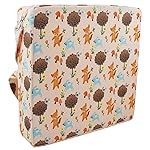 Sunmall Dining Chair Heightening Cushion Portable Dismountable Adjustable Highchair Booster for Baby Toddler Kids Infant Washable Thick Chair Seat Pad Mat (Orange)