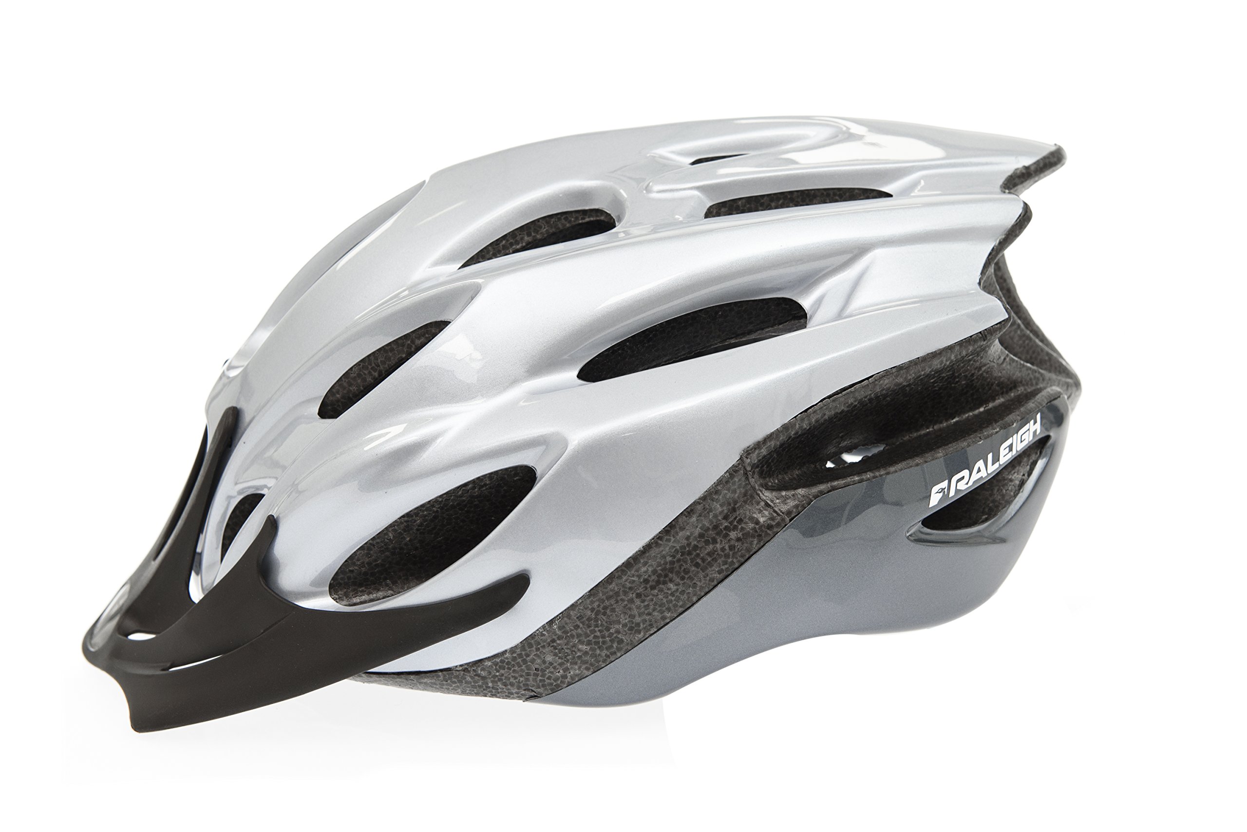 Raleigh - CSH1131L - Mission Evo Lightweight Adjustable Unisex Cycling Helmet Size 58-61cm in Silver