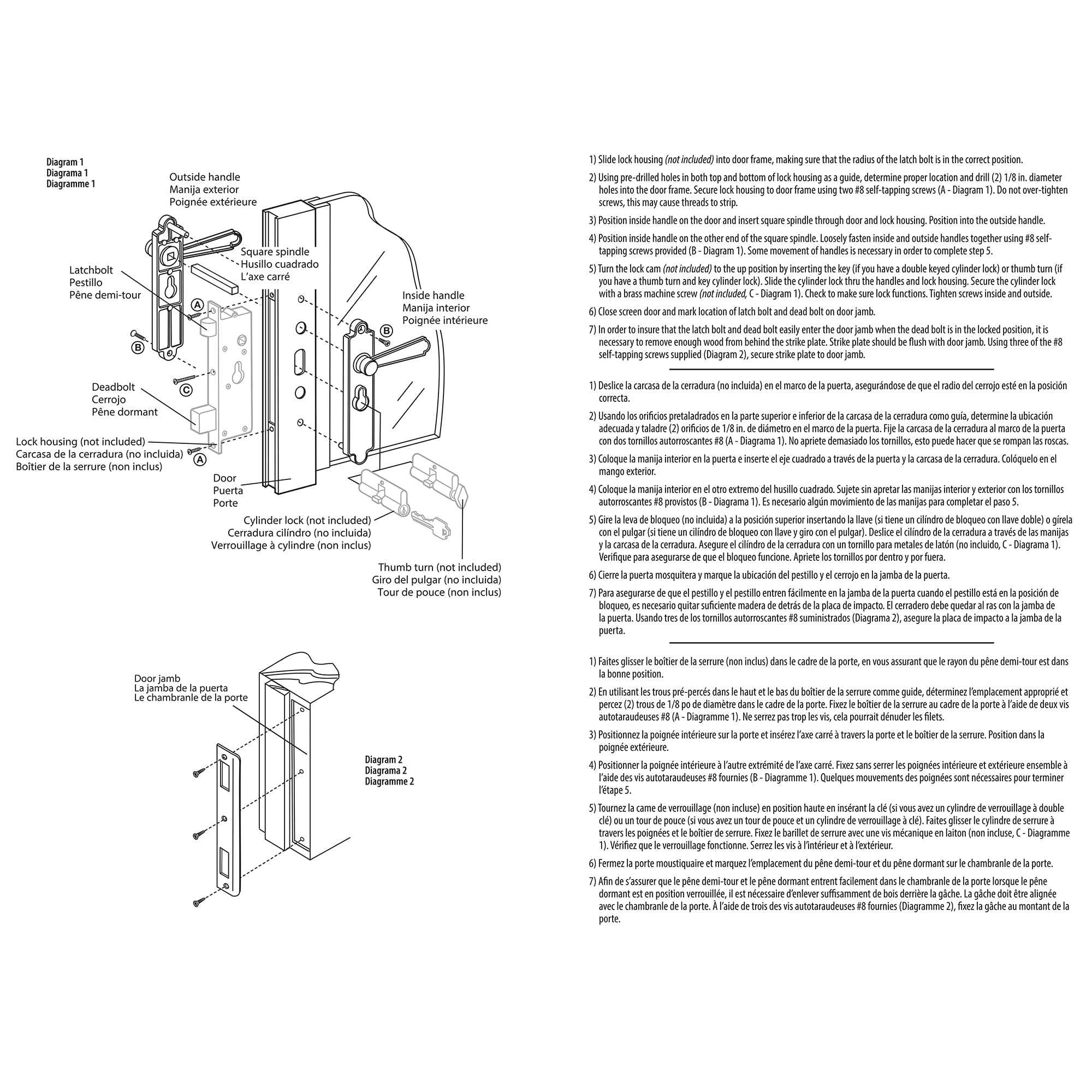 Prime-Line Products K 5063 zestaw klamek do drzwi bezpieczeństwa, czarne z wgłębieniem