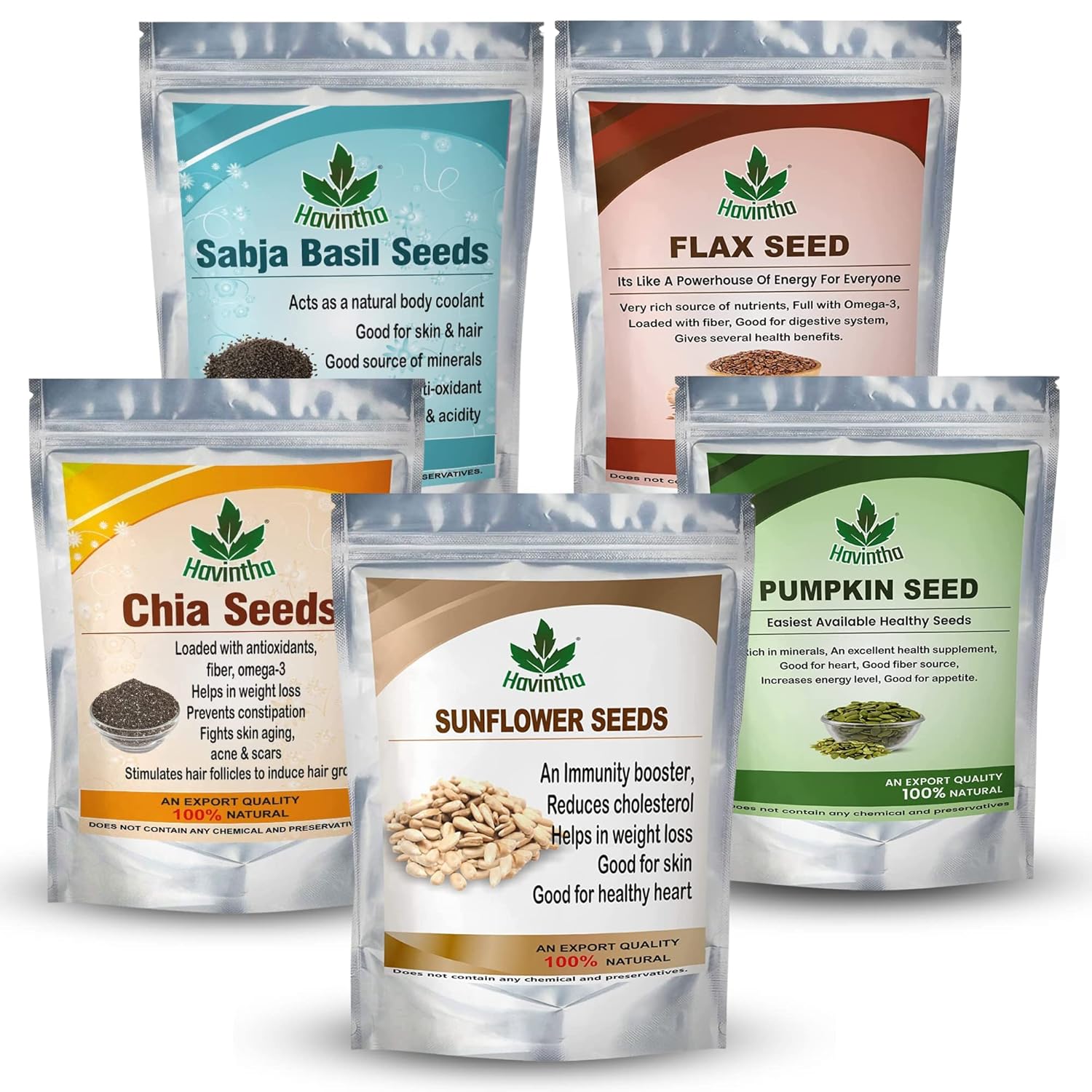 Ppchulbuli Nutrient Rich Sunflower Seeds And Chia Seeds Combo For Skin
