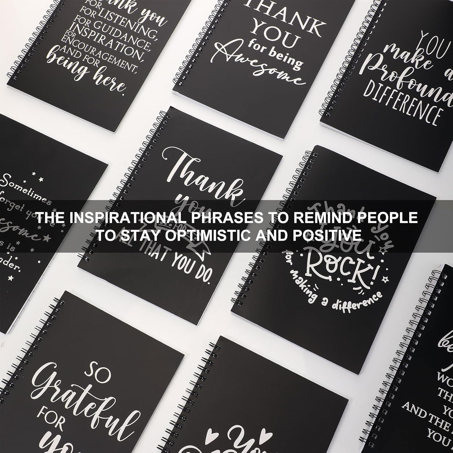 Yeaqee Valentines Thank You Gifts Bulk, Employee Appreciation Gifts, Inspirational Spiral Notebook/journal for Office Coworker Teacher Volunteer Present(Classic,50 Pcs) - Image 6