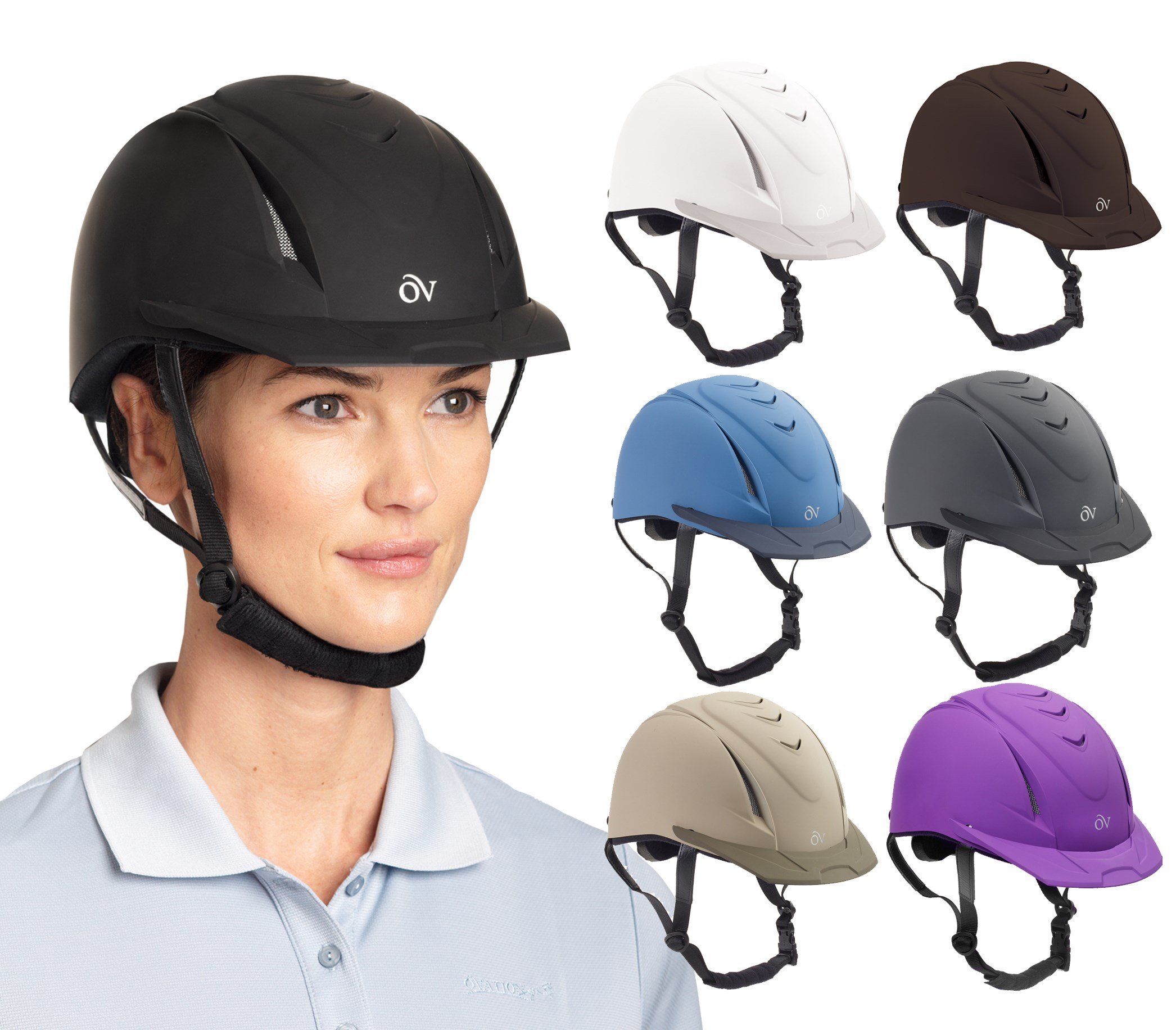 OvationDeluxe Schooler Helmet, Size: M/L (467566TAN-M/LG)