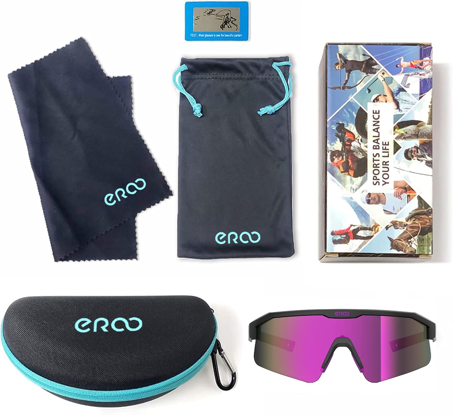 Eazyrun Kids Polarized Sports Sunglasses for Age 8-12 Youth Baseball Softball Cycling Glasses UV Protection for Boy Girl