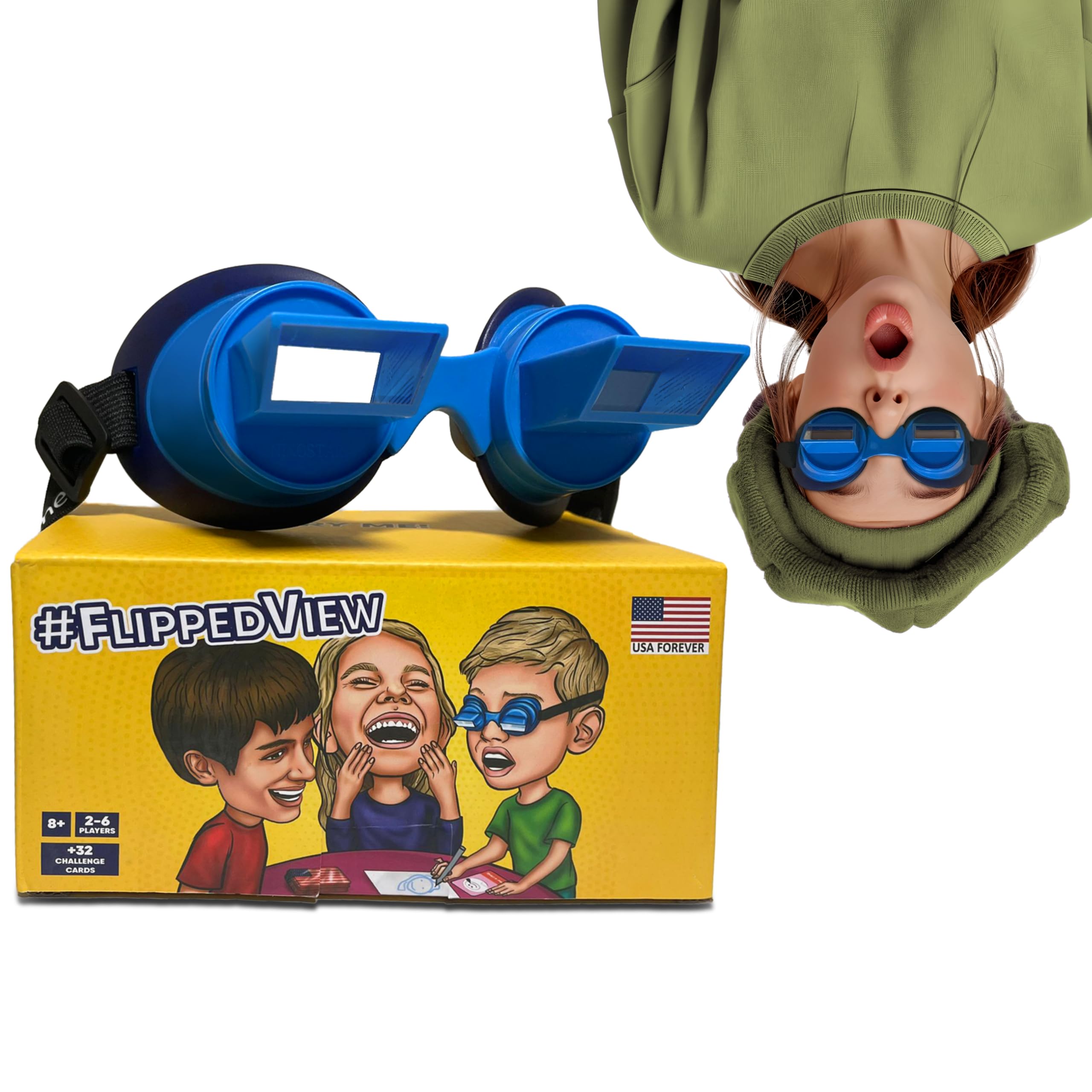 ULTRA KART Flipped View Upside Down Goggles Hilarious Kids & Family Game Great for Parties, Birthdays Ages 8+ : Home & Kitchen