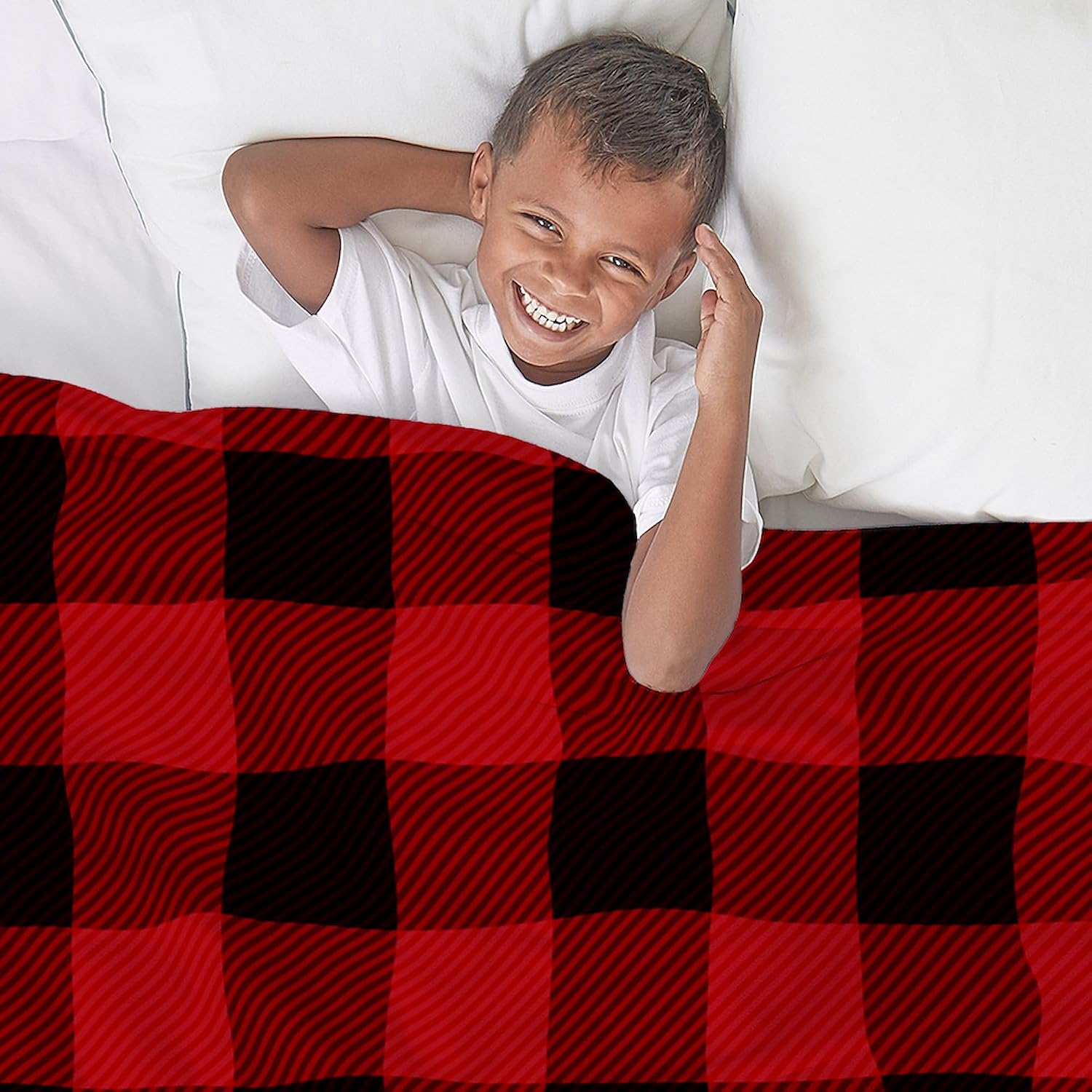 CafePress Red Plaid Throw Blanket Super Soft Fleece Plush Throw Blanket, 60"x50"