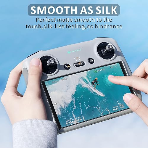 Miniatura 6 de Ambison [Paquete de 2] DJI Mini 5/4 Pro Protector de pantalla de vidrio mate, antirreflejo/suave como la seda/HD transparente compatible con DJI