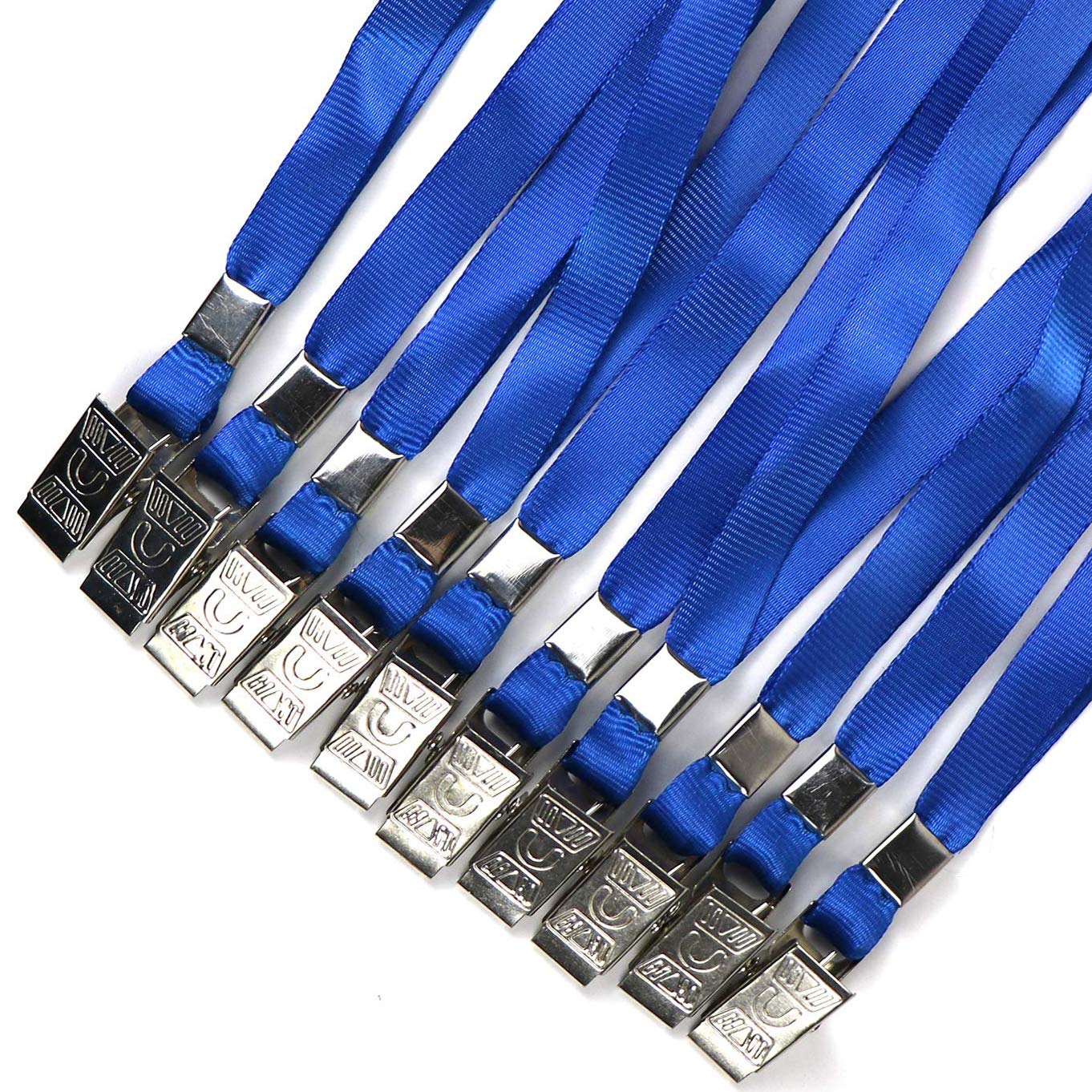 Beebel Schlüsselbänder, Nylon, flach, Bulldogge, Clip, Schwarz, 100 Stück