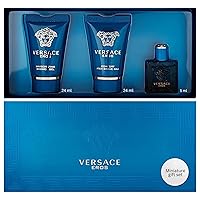 Vista 1 de Versace Eros Perfume para hombre 3 piezas Mini set de regalo