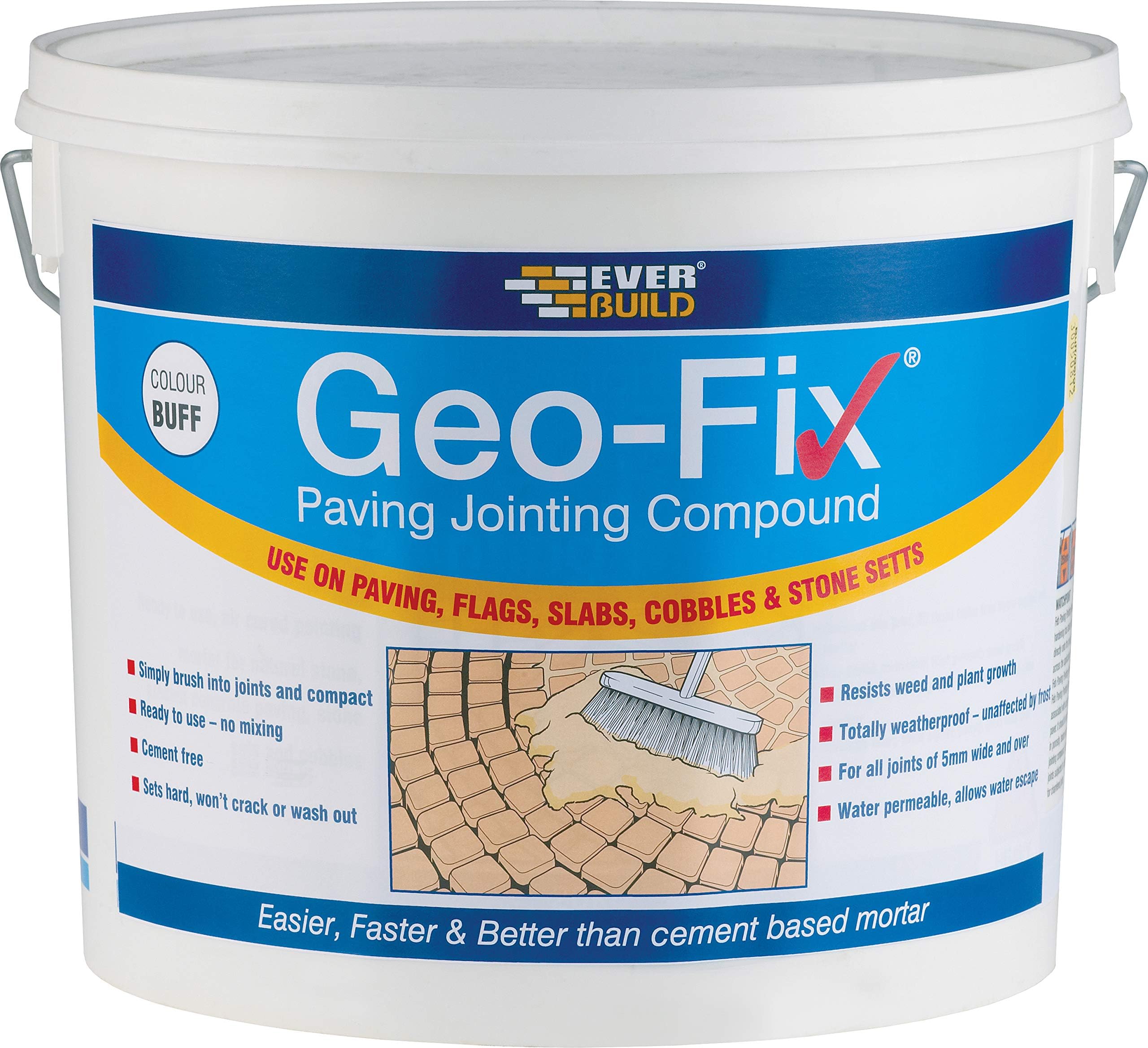 Geo-Fix Paving Mortar, Buff, 20 kg