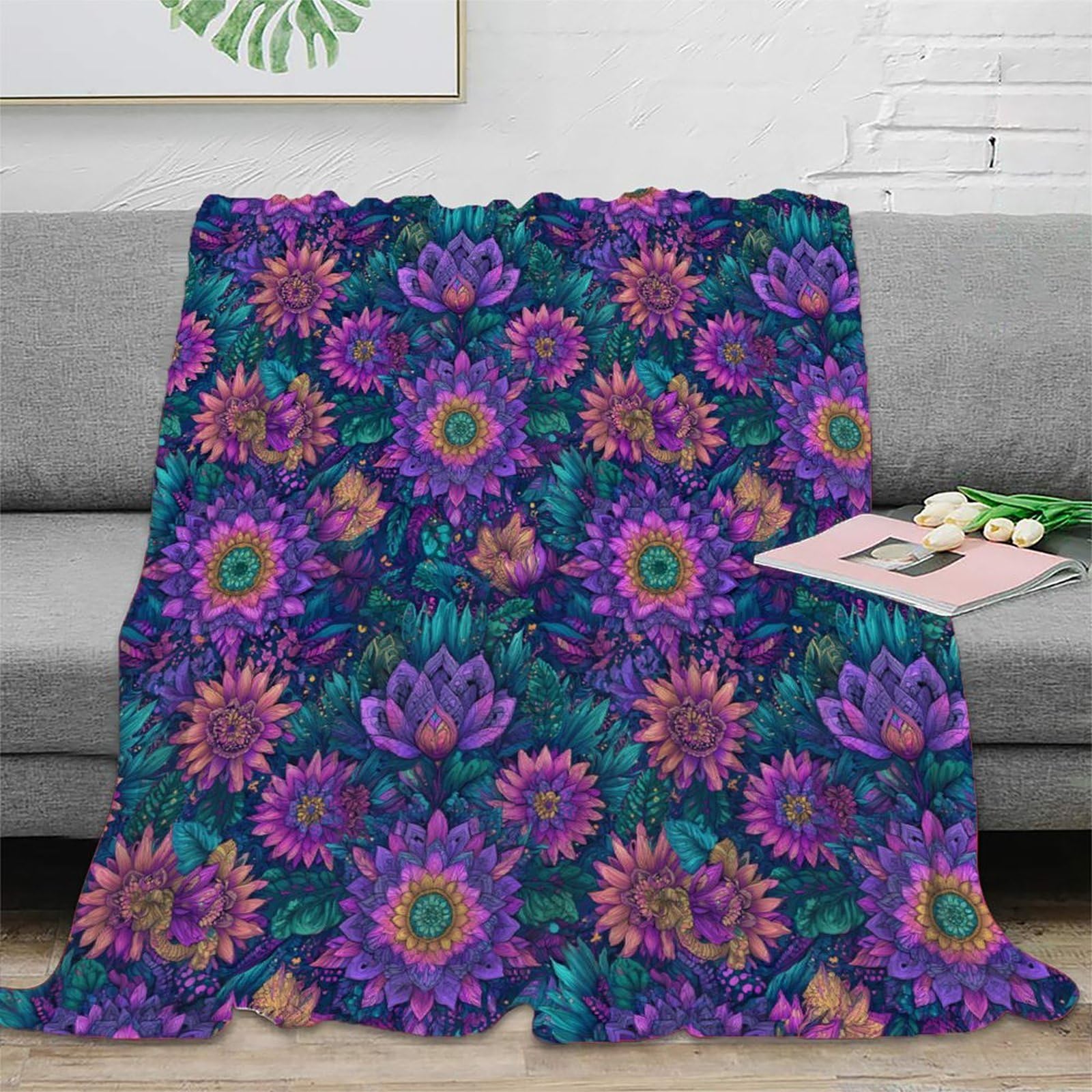 Plaid chaud microfibre 150x200cm fini les frissons pour les familles