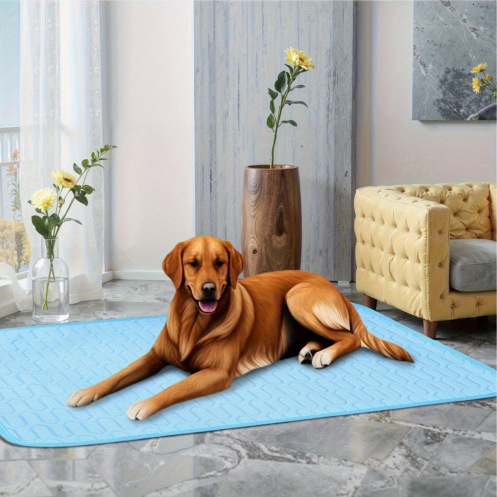 Tappetino rinfrescante per cani Tappetino da Sonno Estivo Antiscivolo | Tappetini da per cani per sonno, riposo, campeggio, viaggio, interni, cortile, divano, pavimento, esterni