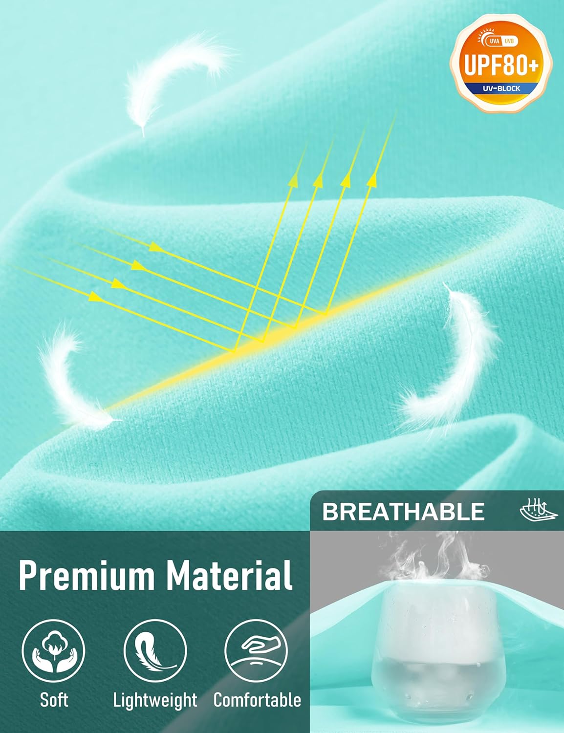 MAGCOMSEN Mens Pocket Tee Shirts UPF 80+ Sun Protection Shirts Lightweight Moisture Wicking Crewneck Casual Summer Tees - Image 5