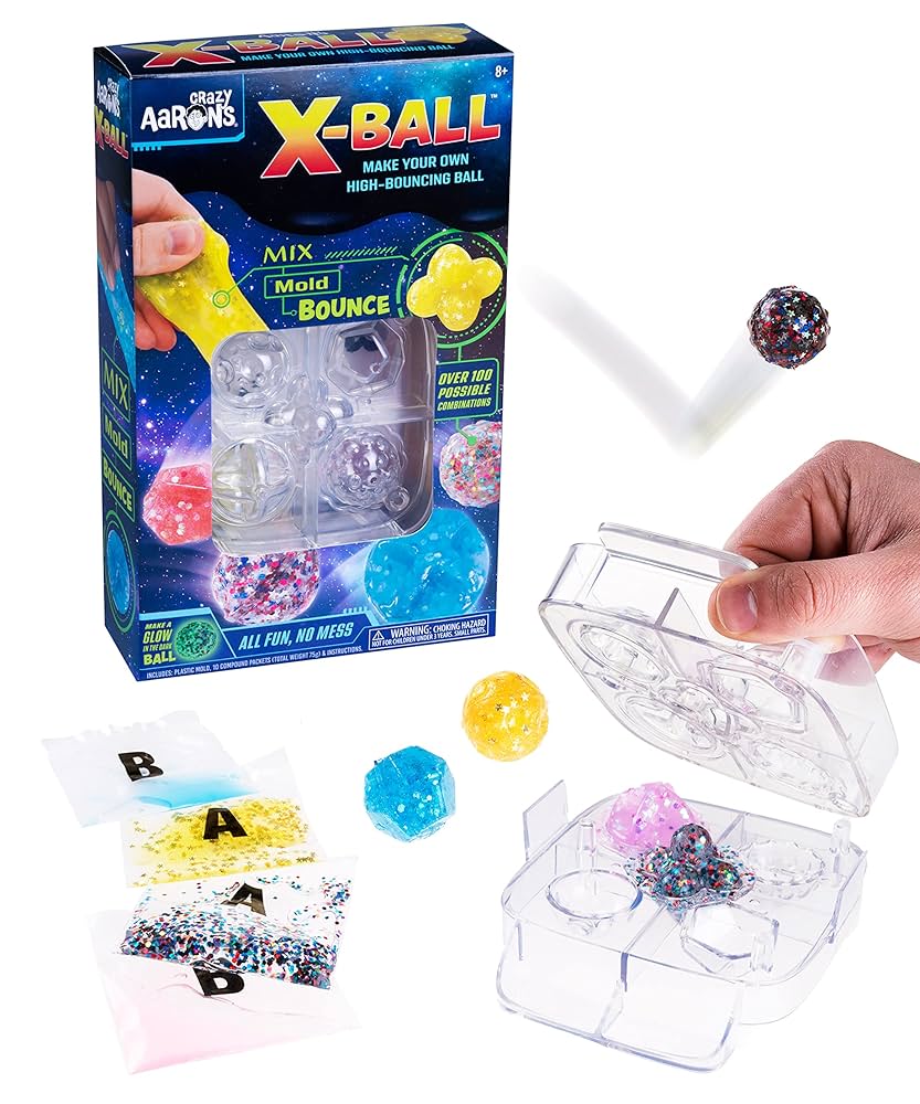 Amazon.com: Crazy Aaron's Thinking Putty Bouncy X-Ball Kit