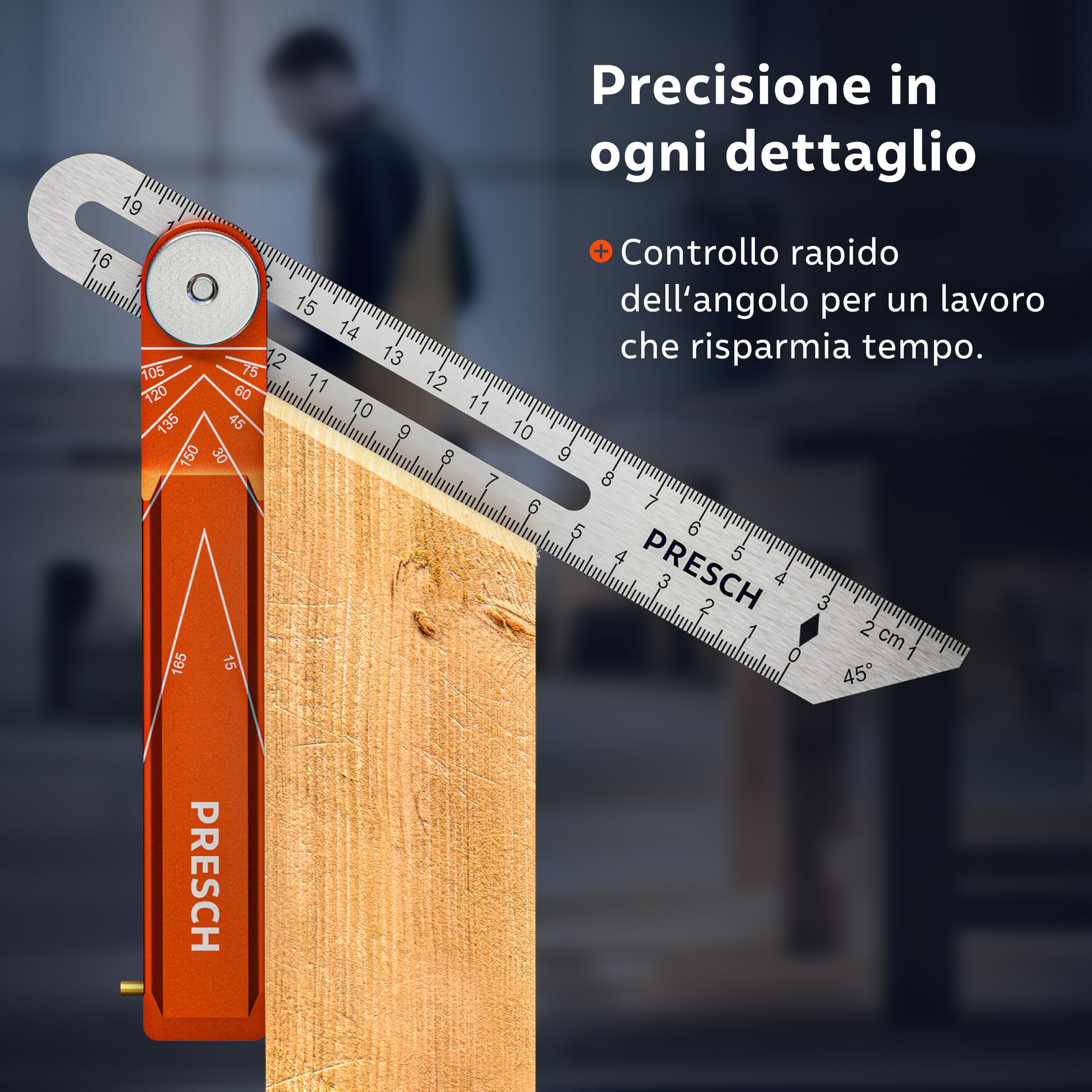 Squadra Combinata In Acciaio 7x10cm | Squadra Da Carpentiere Di Precisione - Foto 12