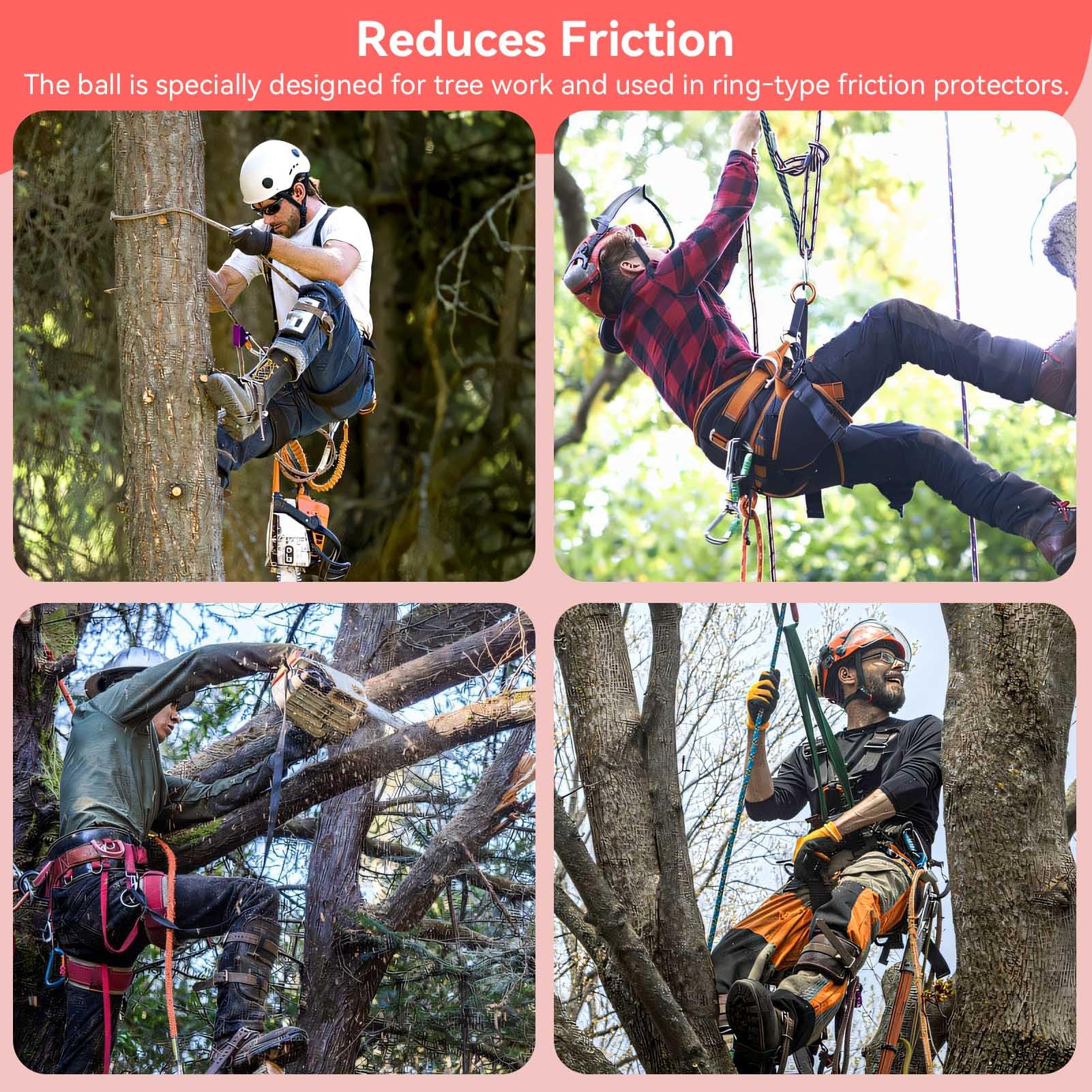 Balle D'escalade D'arbre 27mm (1.1") - Accessoire Pour Arboristes, Récupérateur De Friction Avec Corde De Guidage