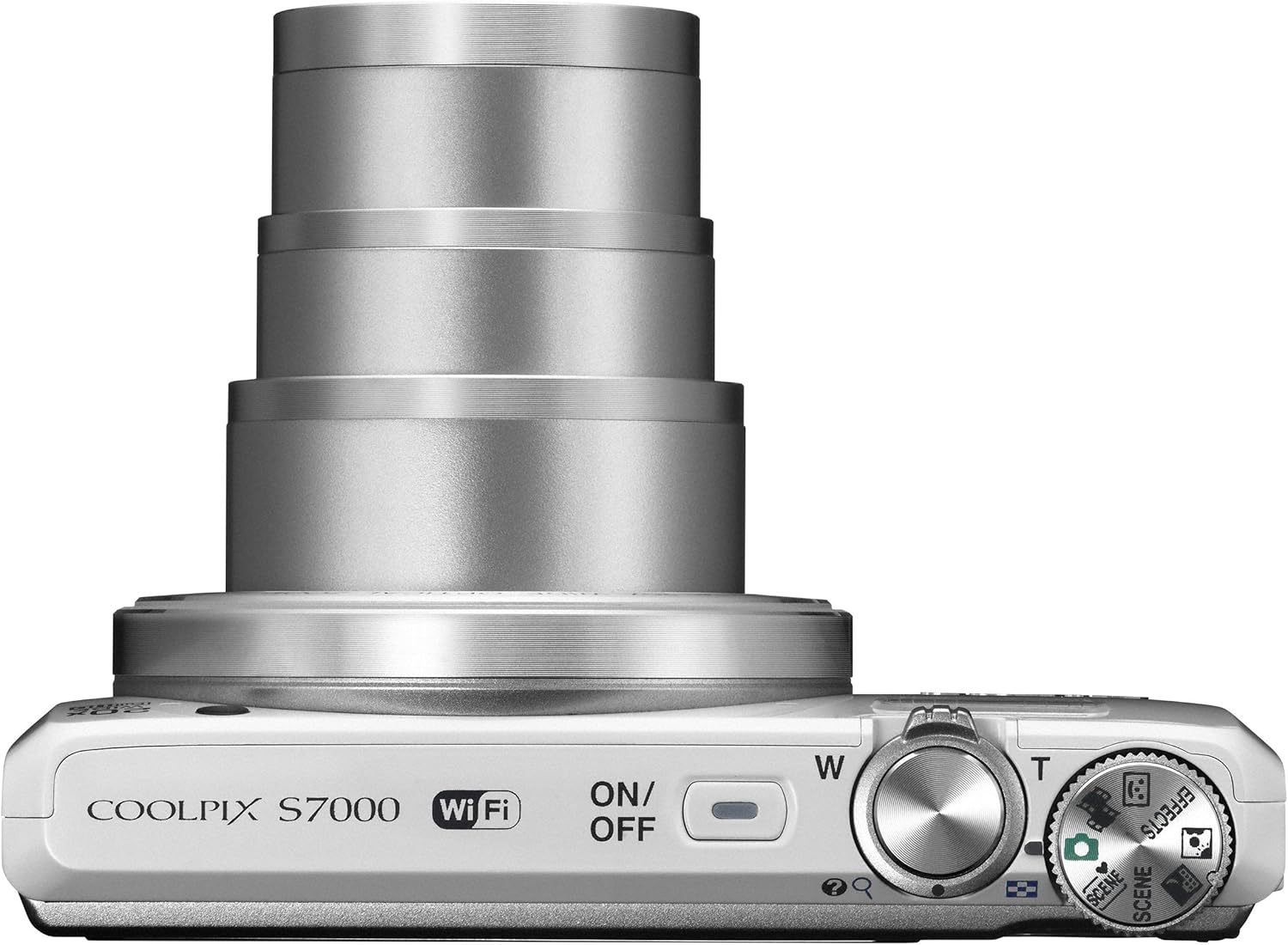 Nikon COOLPIX S7000 Digital Camera (White) - International Version (No Warranty)