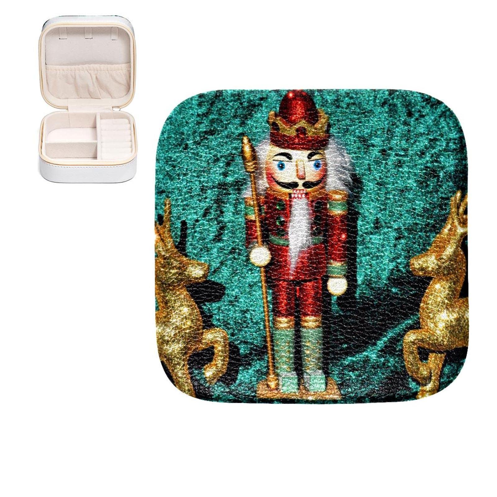 Boîte à bijoux Père Noël pour filles, petit organisateur de bagues idéal sous le sapin