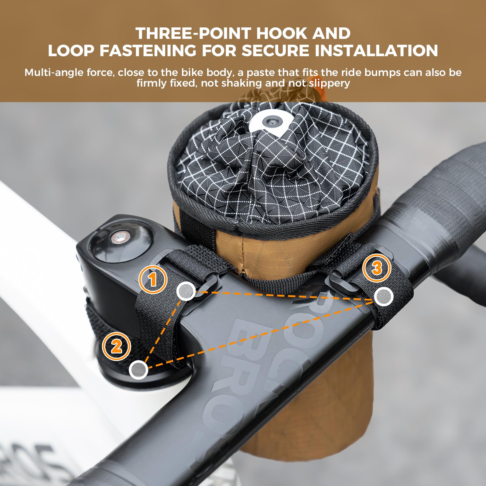 Borsa da Manubrio Borsa Termica e Isolante per Bottiglie da Bicicletta, Portaborraccia Bici Porta Borraccia Bici MTB Regolabile e Stabile, Facile Installazione, Capacità 1L, Kaki