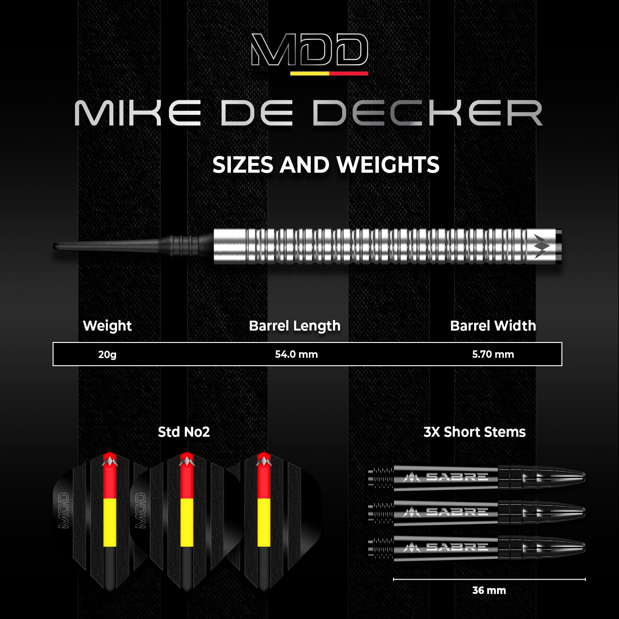 Mission Mike de Decker 95% Softdarts