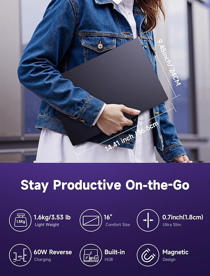 Monitor Extensor Dual 16 Pulgadas 2.5K IPS miniatura 8