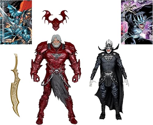 Miniatura 2 de McFarlane Toys - DC Multiverse Batman Who Laughs (Knight Armor) & The Merciless (Multiverso Oscuro) Figura de 7 pulgadas y Mega Figura McFarlane