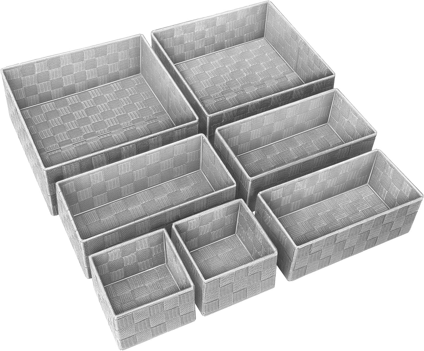 LOVSTORAGE Small Baskets for Organizing 7Pack, Woven