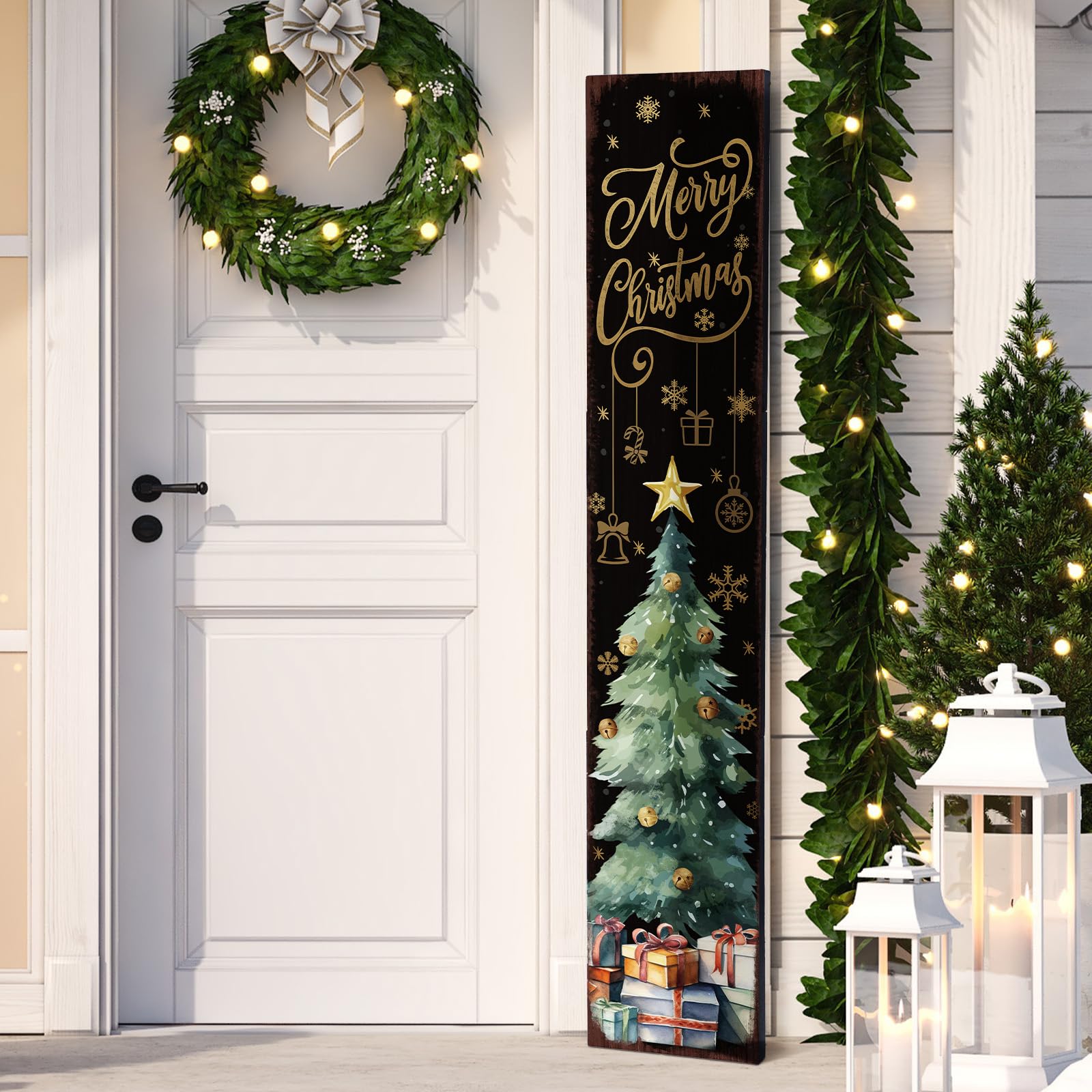 Amazon.com : 42 H Christmas Wooden Porch Decor Sign Merry
