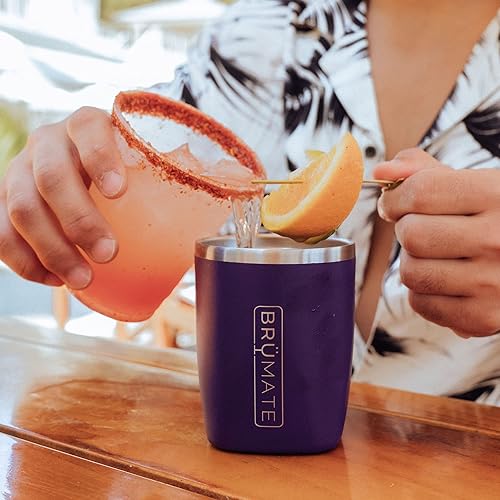 Miniatura 7 de BrüMate Rocks - Vaso de cóctel y whisky de 12 onzas, 100% a prueba de fugas, de acero inoxidable al vacío de doble pared, inastillable, para