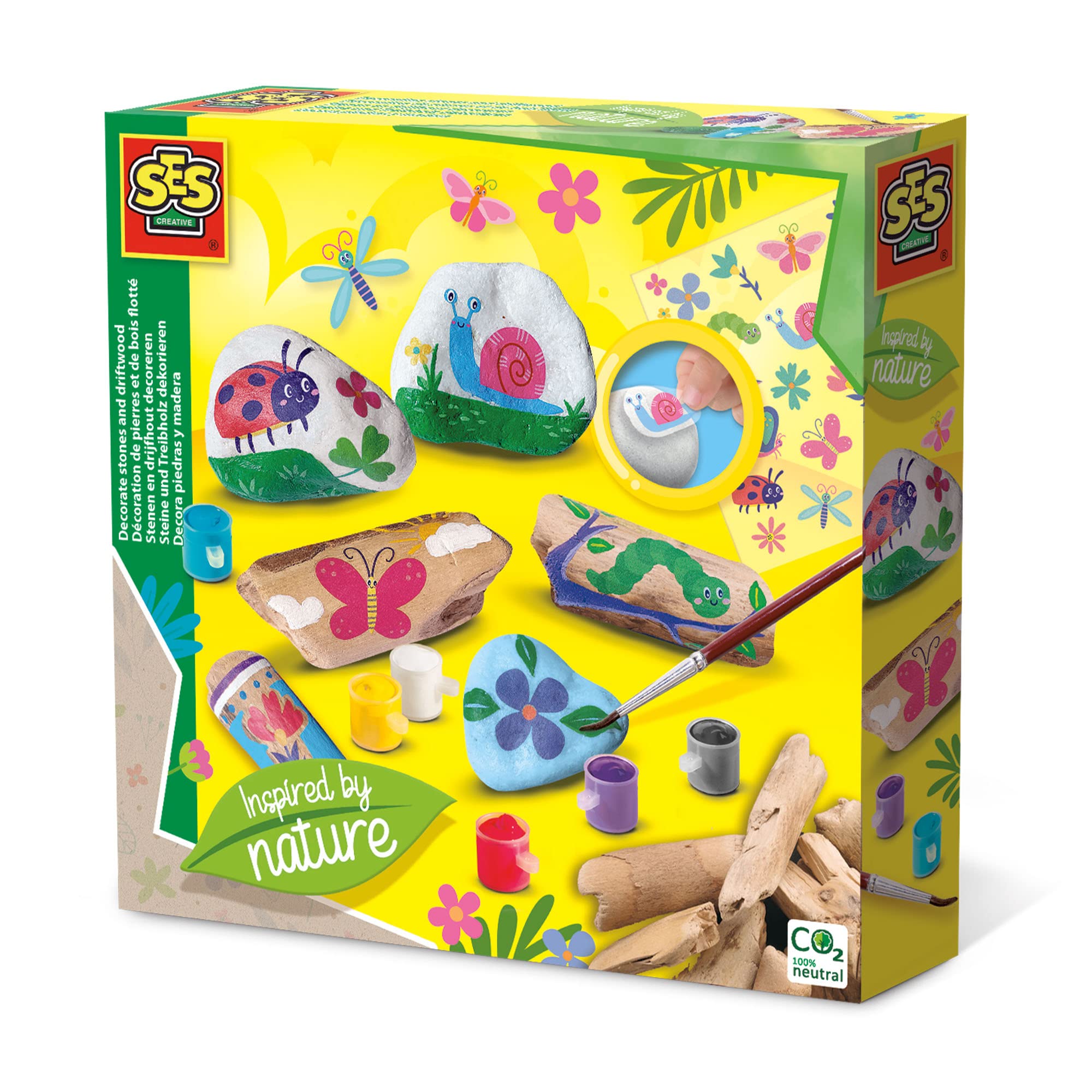 SES Creative Decorate Stones and Driftwood - Inspired by Nature, Mittel