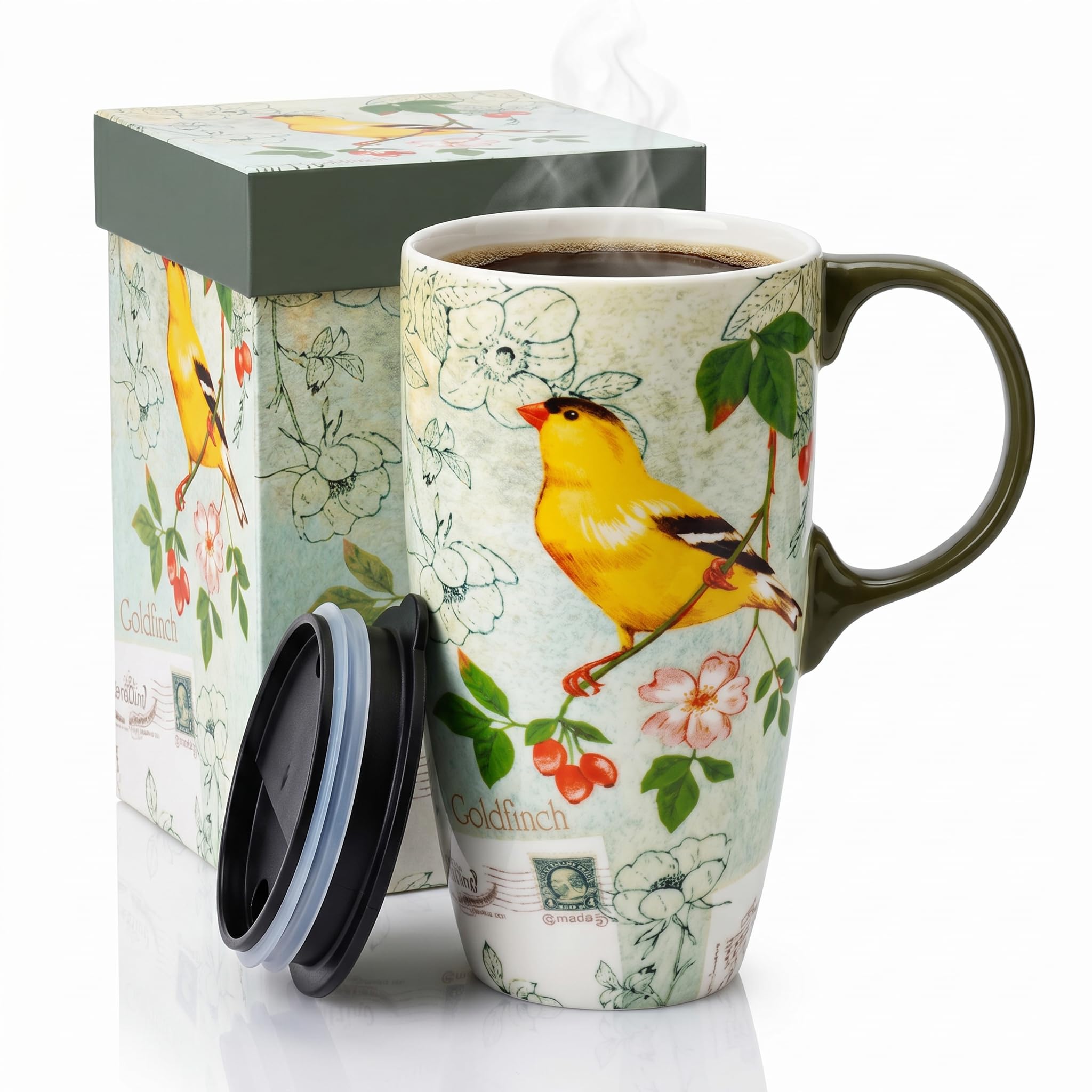 TZSSP 17oz Ceramic Travel Mug with Lid
