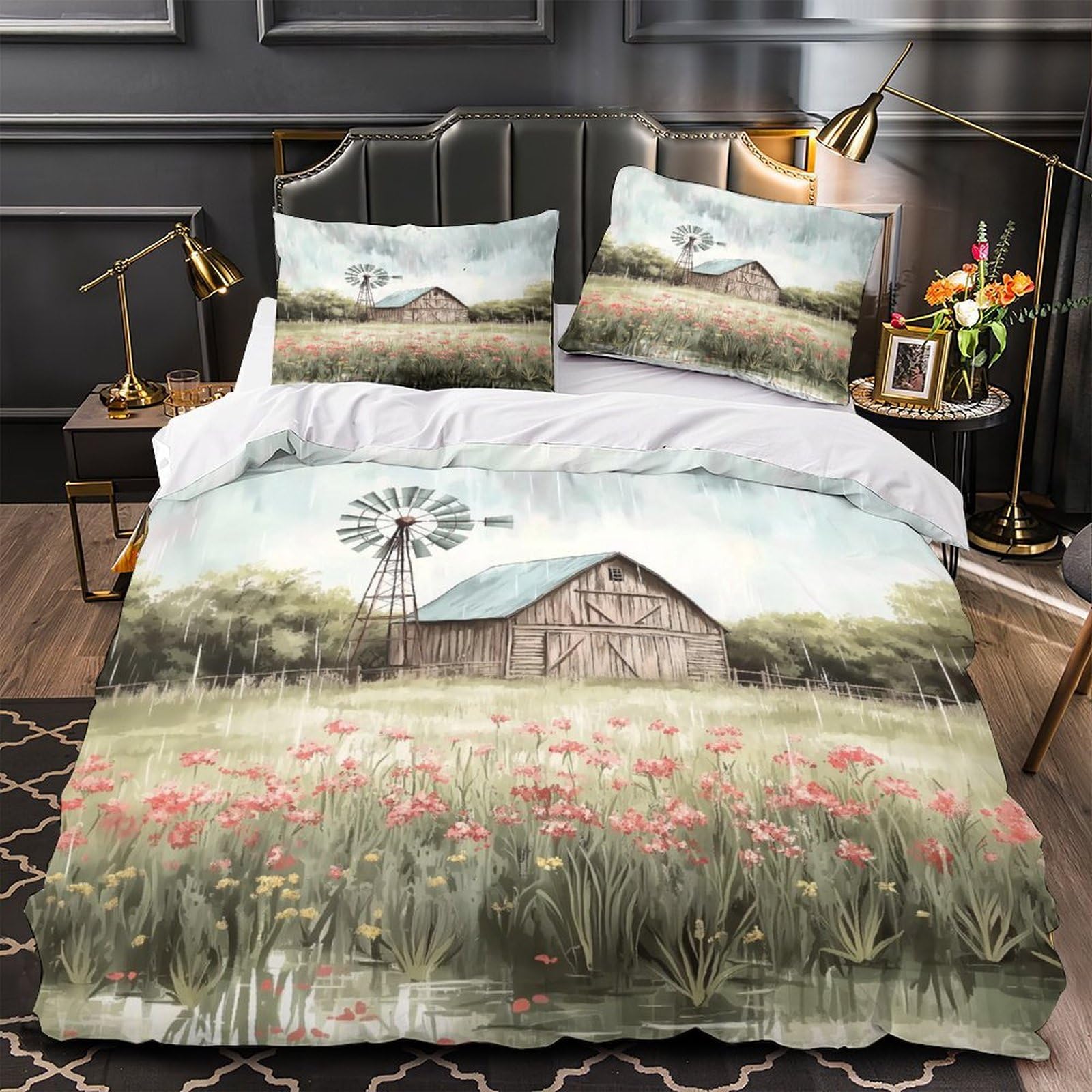 Housse de couette confortable effet 3D canards en caoutchouc pour votre cocon