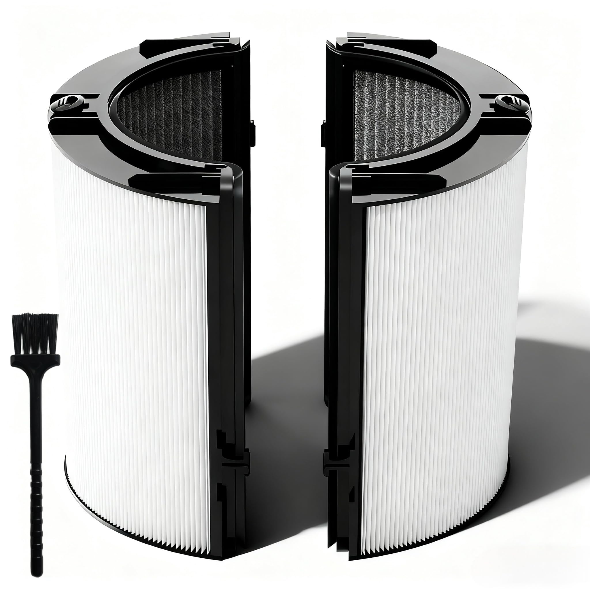 360°Combi Glass H13 2-in-1 Hepa + Activated Carbon Filter Replacement Filter Compatible with Dyson TP06 TP07 TP09 TP10 TP04 TP7A TP4A DP04 HP04 HP06 HP07 HP09 HP10 PH01 PH02 PH03 PH3A Air Purifier