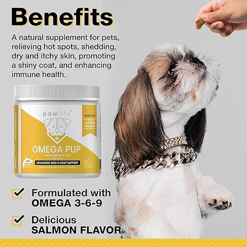 Miniatura 12 de Suplementos de aceite de pescado para perros, 60 vitaminas Omega 3 de aceite de pescado para perros, alivio de la picazón formulado por veterinarios