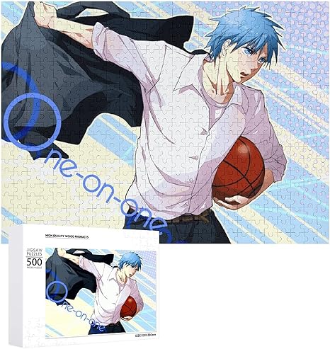 Amazon Co Jp Diy 黒子のバスケ 高品質木製アニメジグソーパズル大人と子供たちへのプレゼント手作りジグソーパズル チャレンジファミリーゲーム 500 Pcs おもちゃ