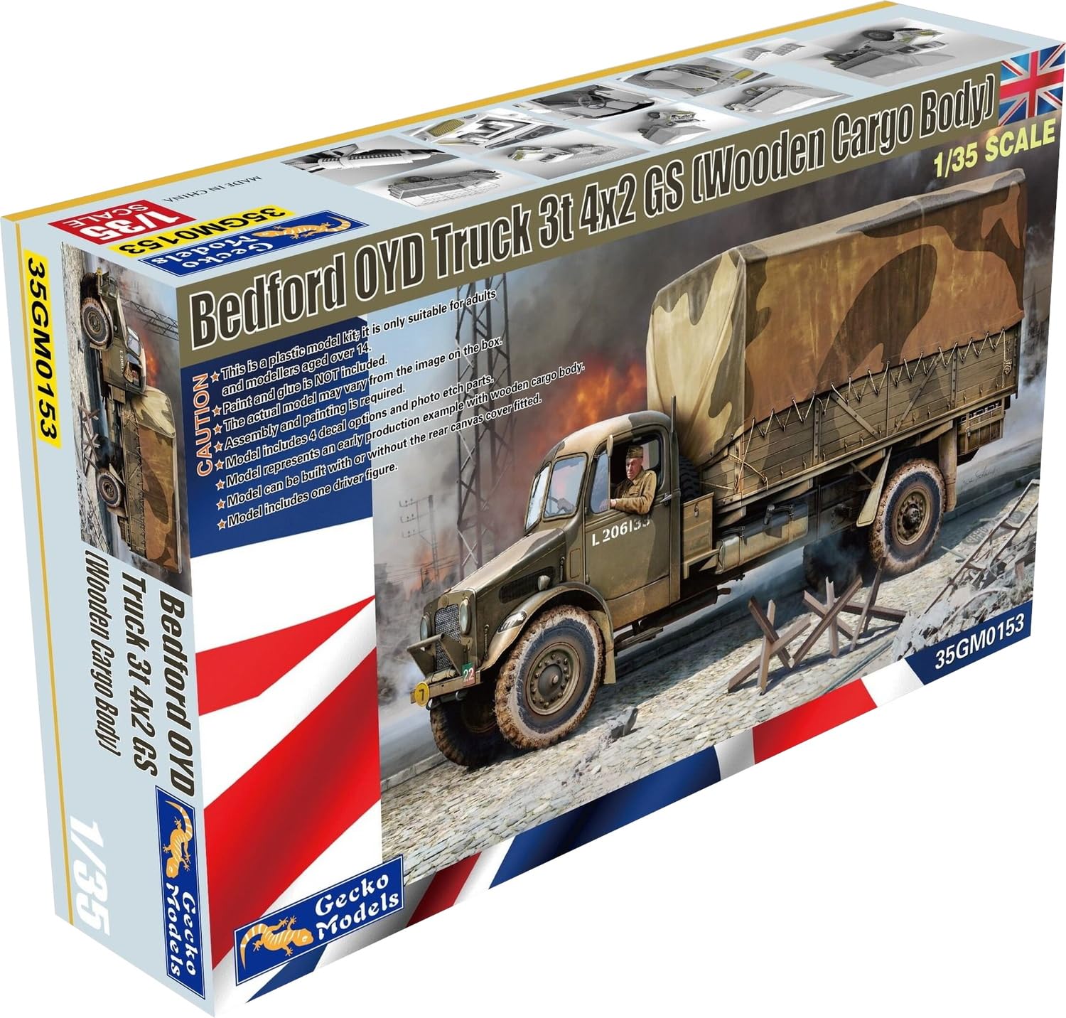 Amazon | ゲッコーモデル 1/35 ベッドフォード OYD 3t 4x2 GS トラック