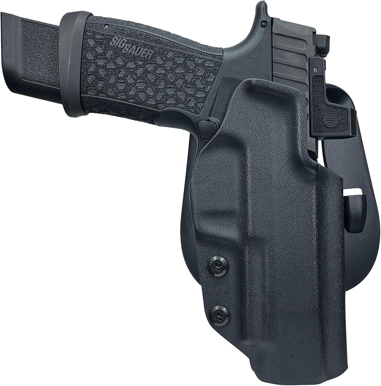 Paddle Holster OWB - Select Gun Model, Right-Handed Draw, Adjustable Cant/Retention, Optics Ready, Outside The Waistband Kydex Holster, American Made, Custom fit to Your Gun